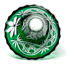 Load image into Gallery viewer, Green Shamrock and Old Celtic Vase