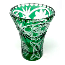 Load image into Gallery viewer, Green Shamrock Vase with Oval Panel