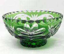 Load image into Gallery viewer, Emerald Green Shamrock Footed Bowl - One of a Kind