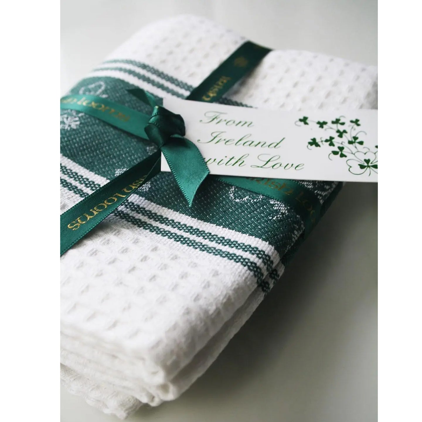 A Gift from Ireland Shamrock Towels - Two Pack