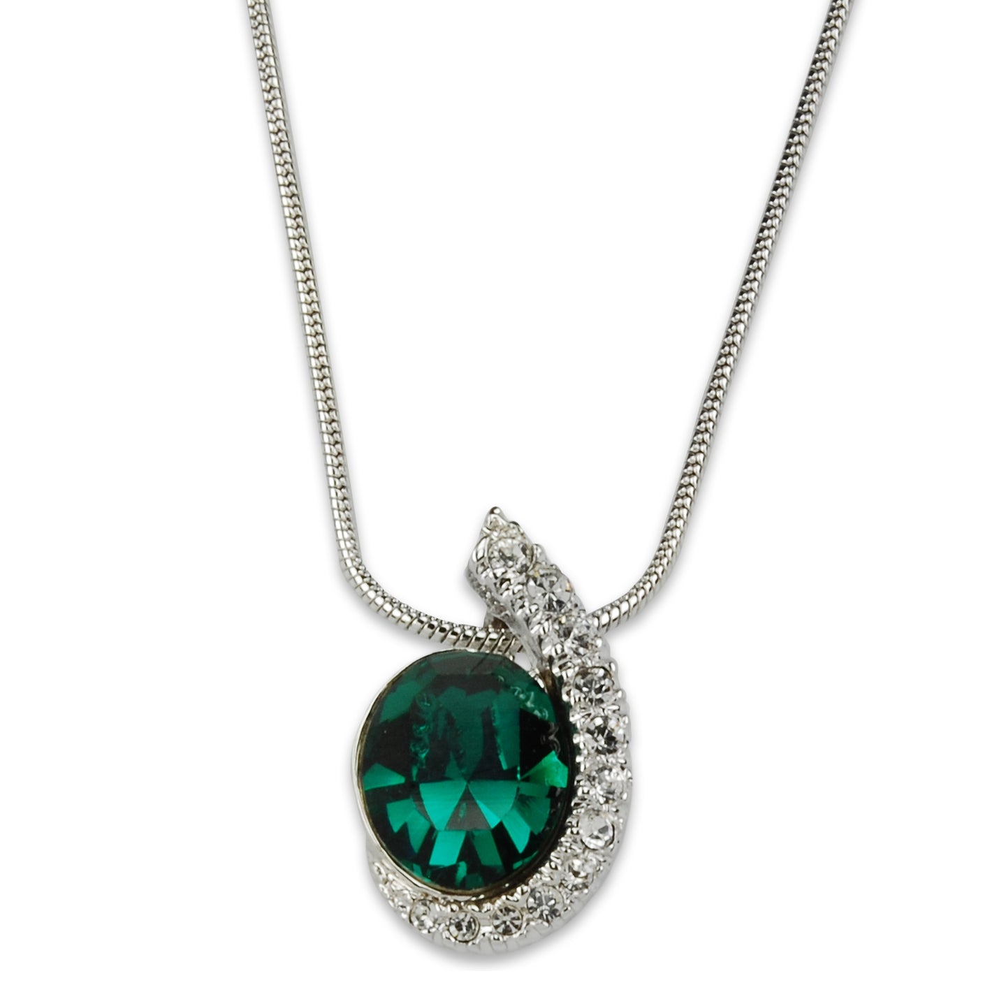 Emerald Elegance Crystal Pendant