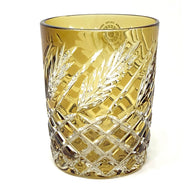 Amber Wheat Crystal Whiskey Glass - Slightly Imperfect