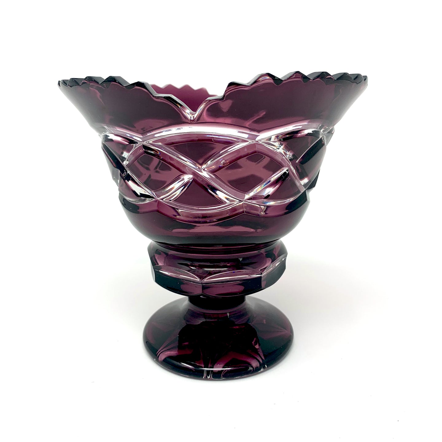 Amethyst Footed Centrepiece with Old Celtic Design