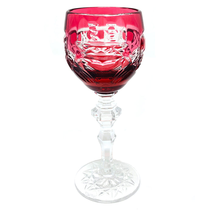 Red Claddagh Cordial Glass