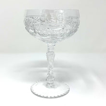 Load image into Gallery viewer, Set of Four Claddagh Saucer Champagne Glasses