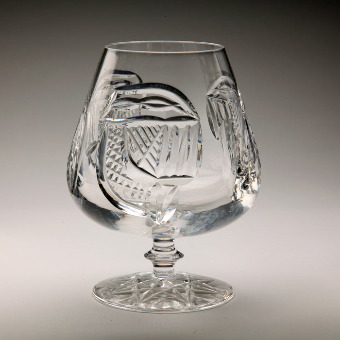 Crystal Brandy Glass  Handcrafted by Connemara Celtic Crystal