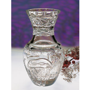 Vase En Cristal Plaqué Et Taillé à Médaillon Doré à Sujet Po Vase En Cristal Plaqué Et Taillé à Médaillon Doré à Sujet Po