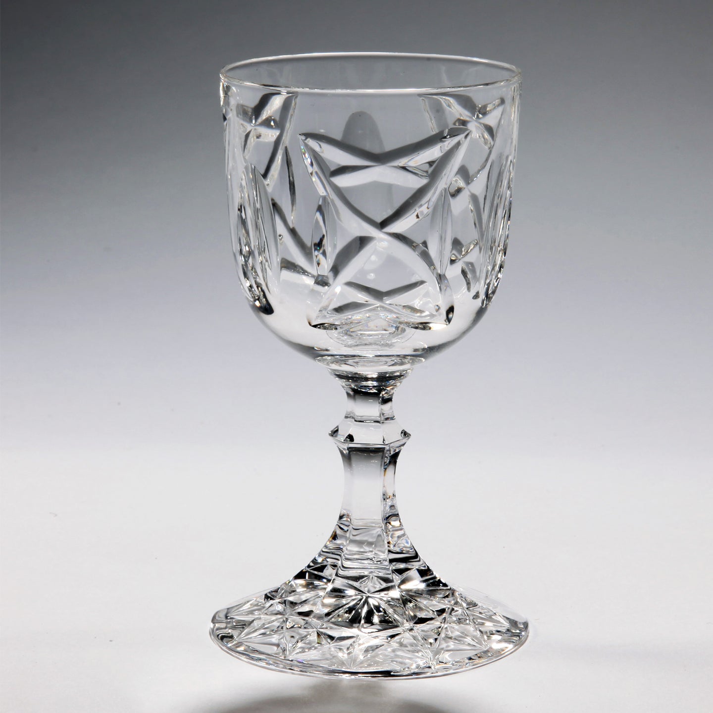 Old Celtic Crystal Sherry Glass