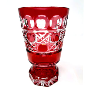 Red Claddagh Footed Goblet