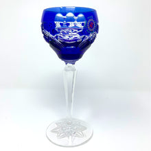 Load image into Gallery viewer, Blue Claddagh Wine Glass